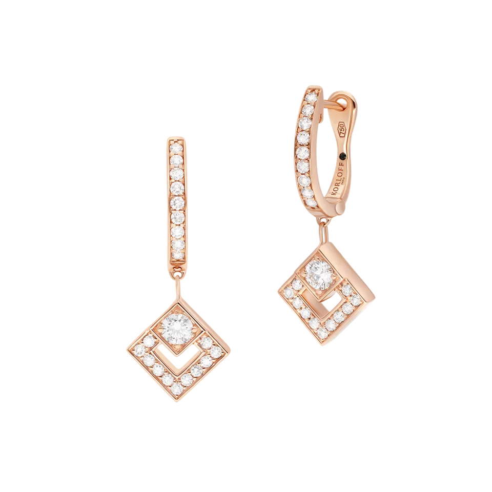 Korloff Éclat JL-JEE07-PG/D orecchini oro rosa diamanti