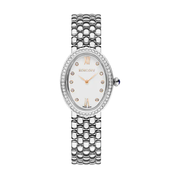 Korloff Iconik Petit Modèle orologio acciaio diamanti