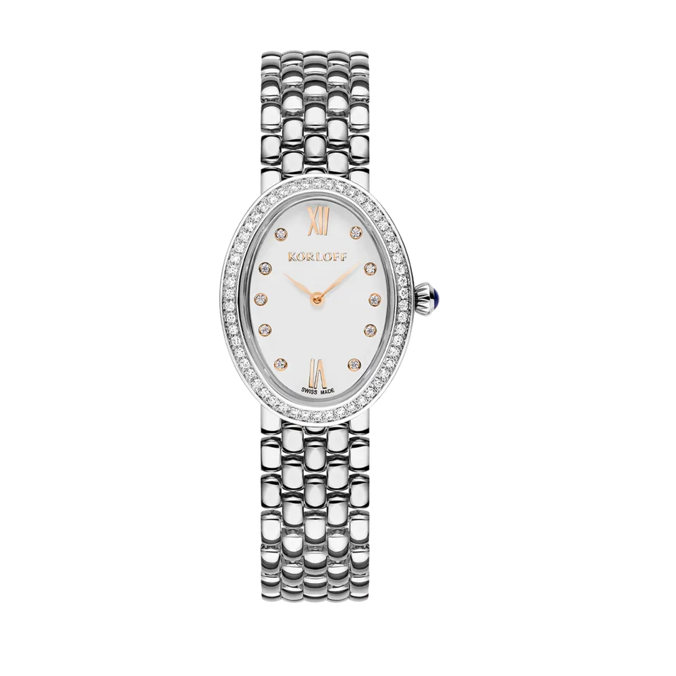 Korloff Iconik Petit Modèle orologio acciaio diamanti