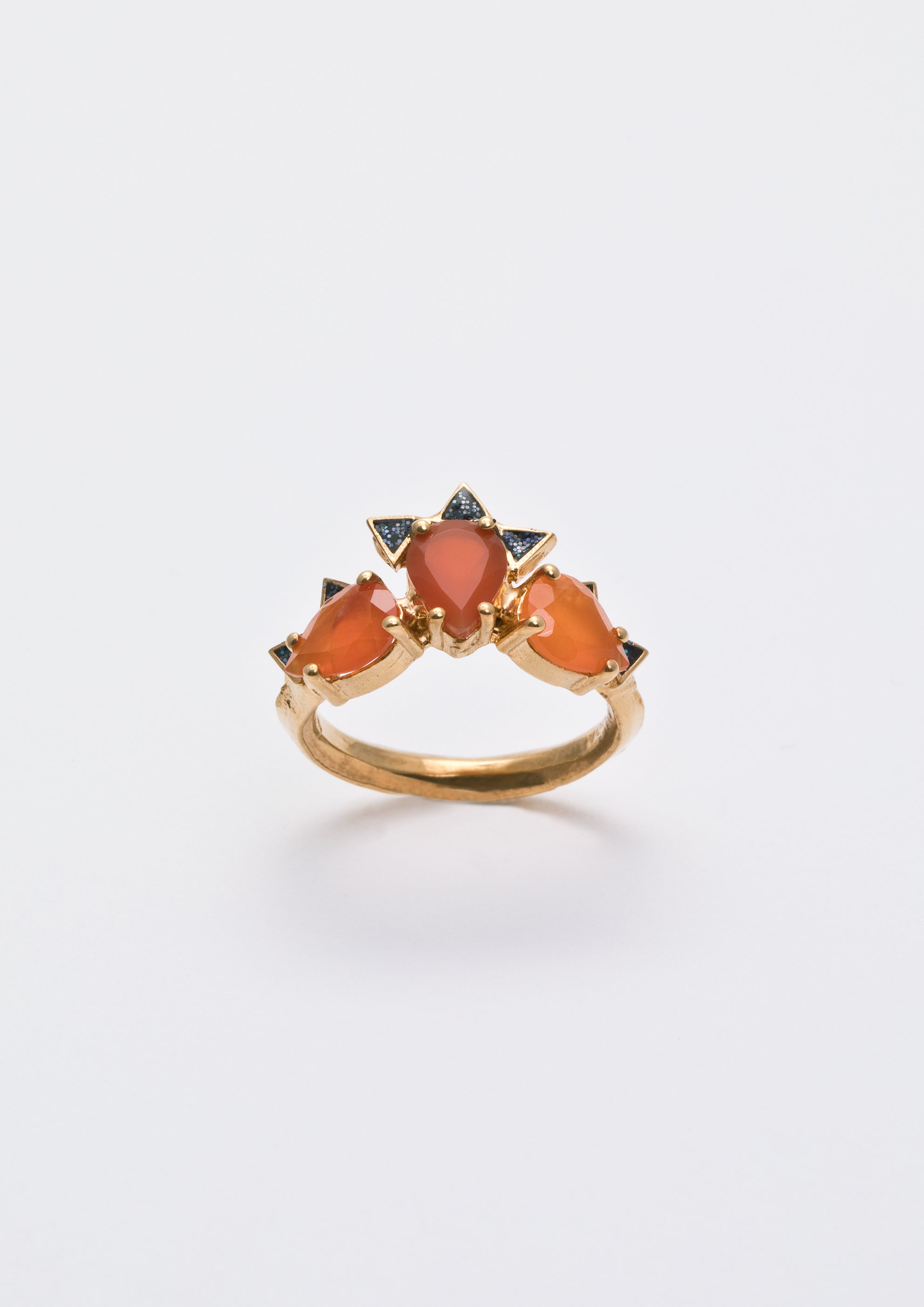 Voodoo Jewels Bold Shapes Rupali Anello Corniola Smalto