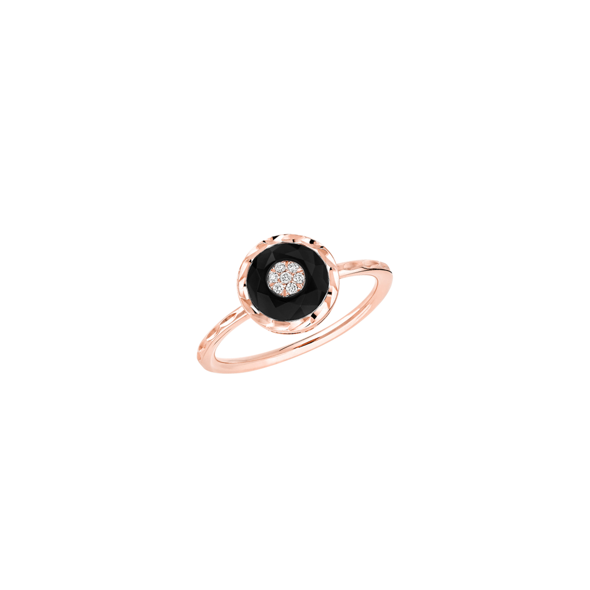 Korloff Je Play JL-JJPR02 anello oro rosa onice diamanti
