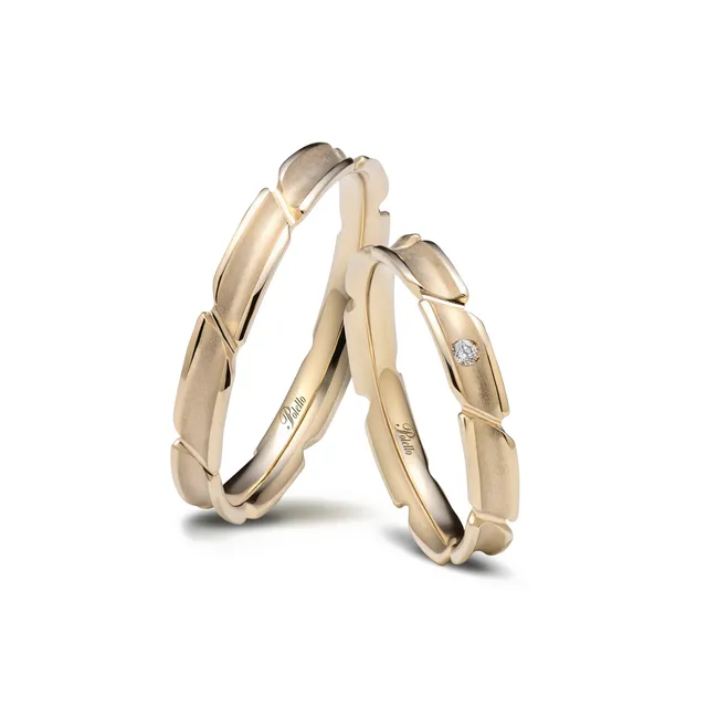 Polello Si Lo Voglio fede oro champagne e diamante