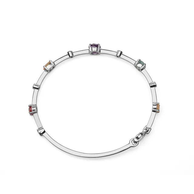 Noi Gioielli Incanto bracciale oro bianco pietre taglia M