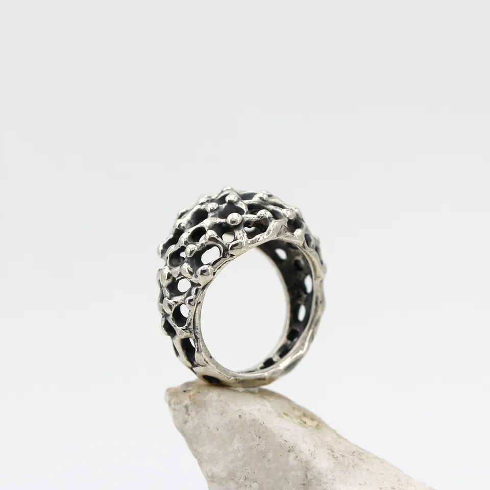 Anna Gioielli Collezione Marte Anello fascia argento bombato 10,20 g