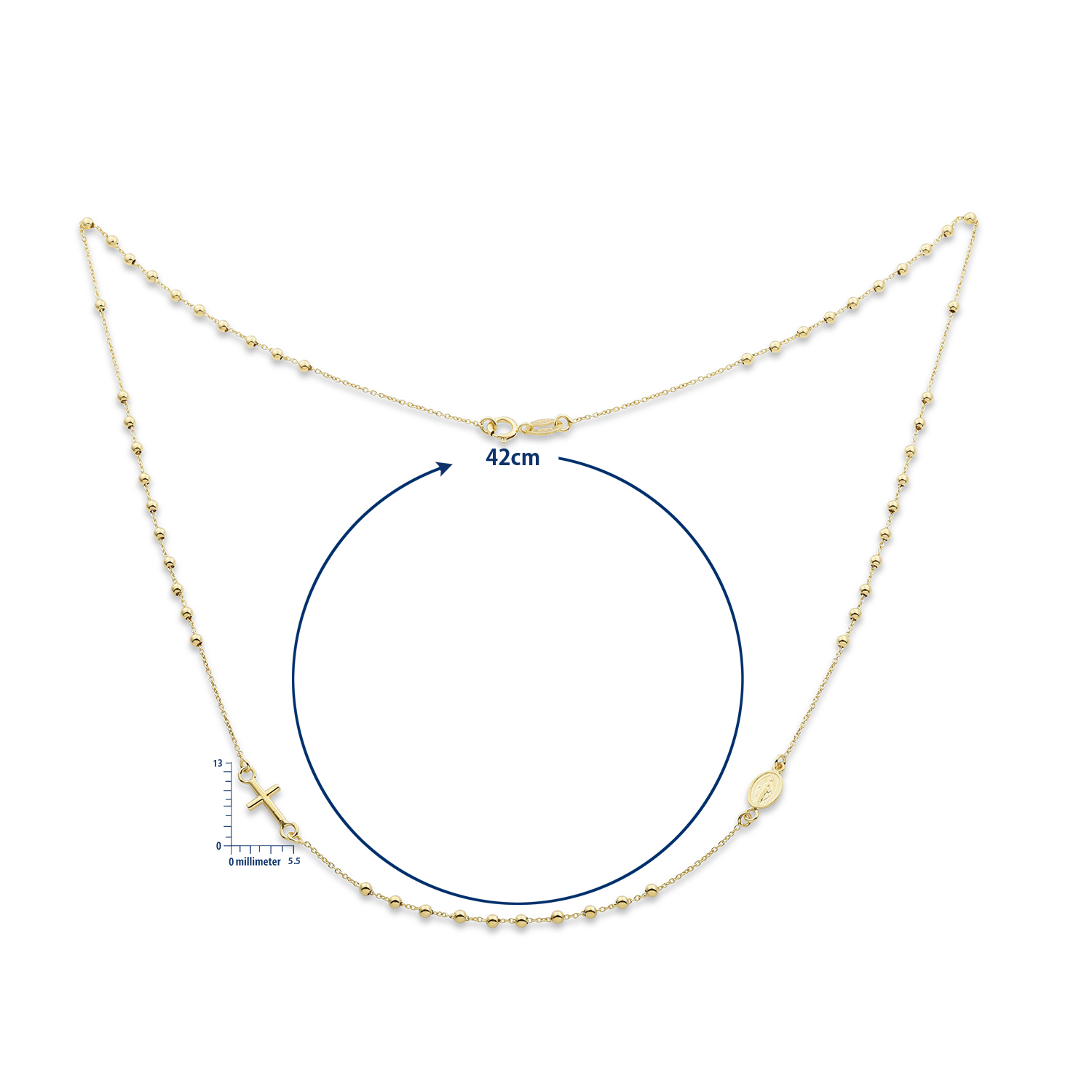 Miore Necklace Collana Oro Giallo 9KT 375