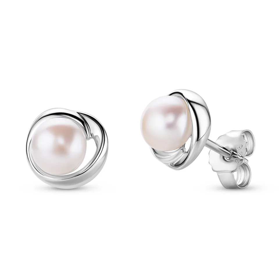 Miore Orecchini Argento 925 Perla Acqua Dolce