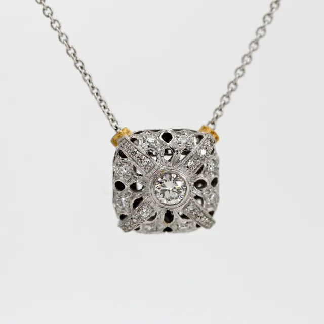 Anna Gioielli Prestige ciondolo oro diamanti 0.21 ct