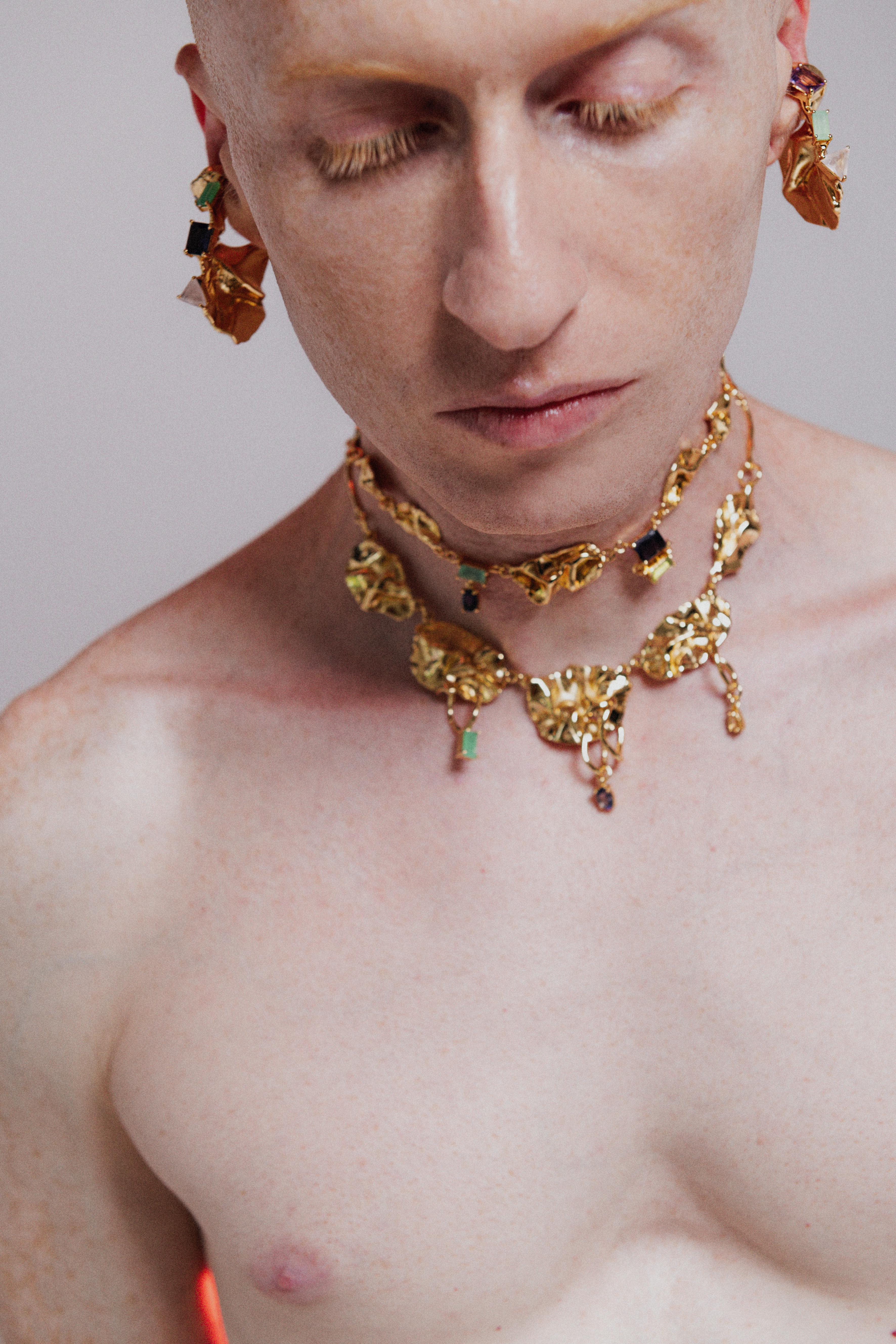 Voodoo Jewels Bold Shapes Javilla Collana Oro Ciondoli