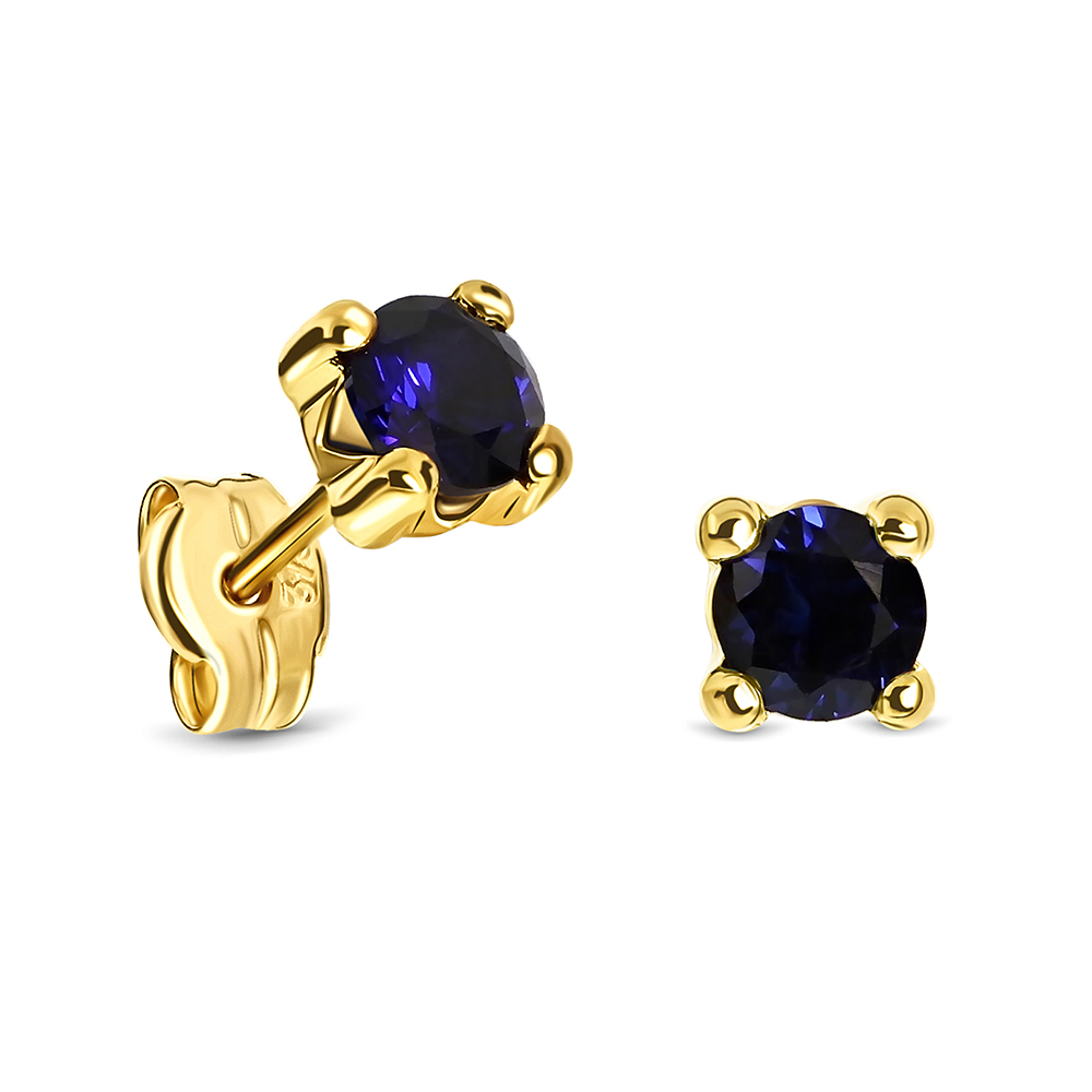 Miore Earrings Orecchini Oro Giallo 9KT Zaffiro