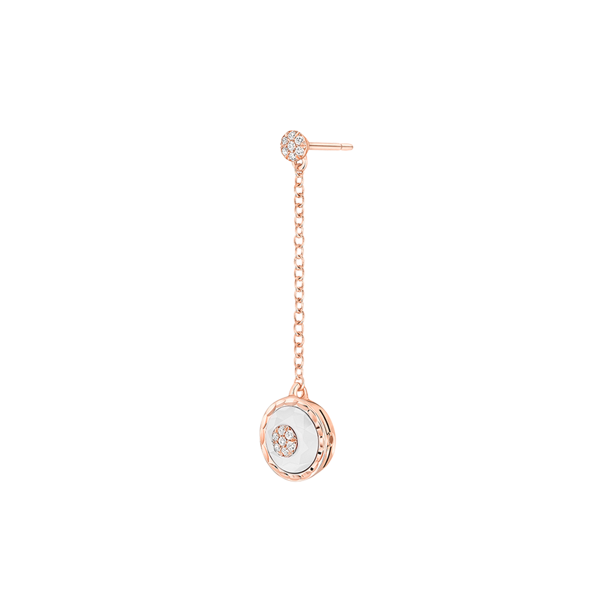 Korloff Je Play JL-JJPE06-PG orecchino oro rosa diamanti madreperla