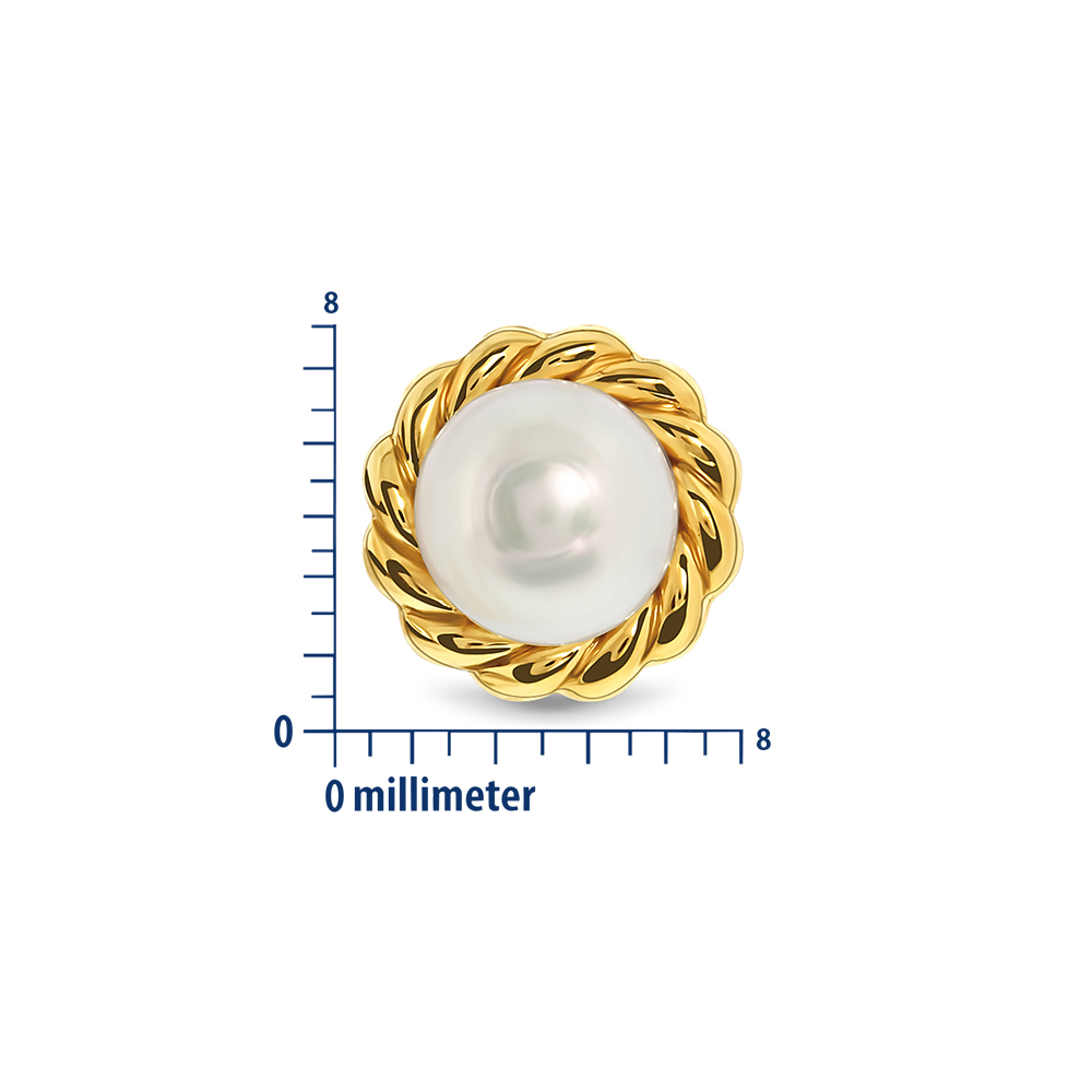 Miore Orecchini oro giallo 9kt perla d'acqua