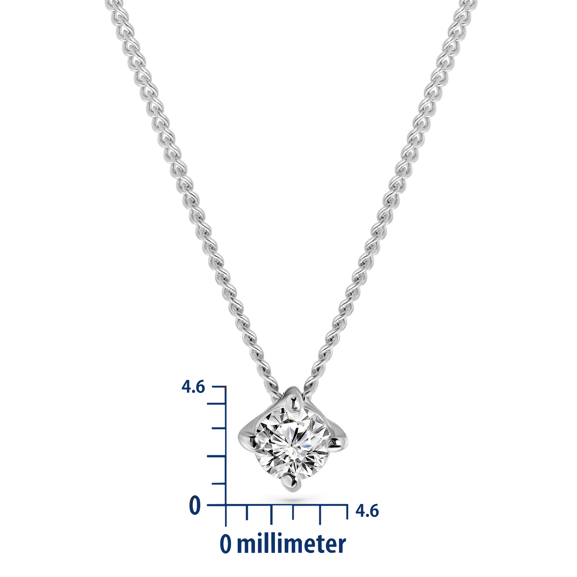 Miore Collana Oro Bianco 14 Kt (585)