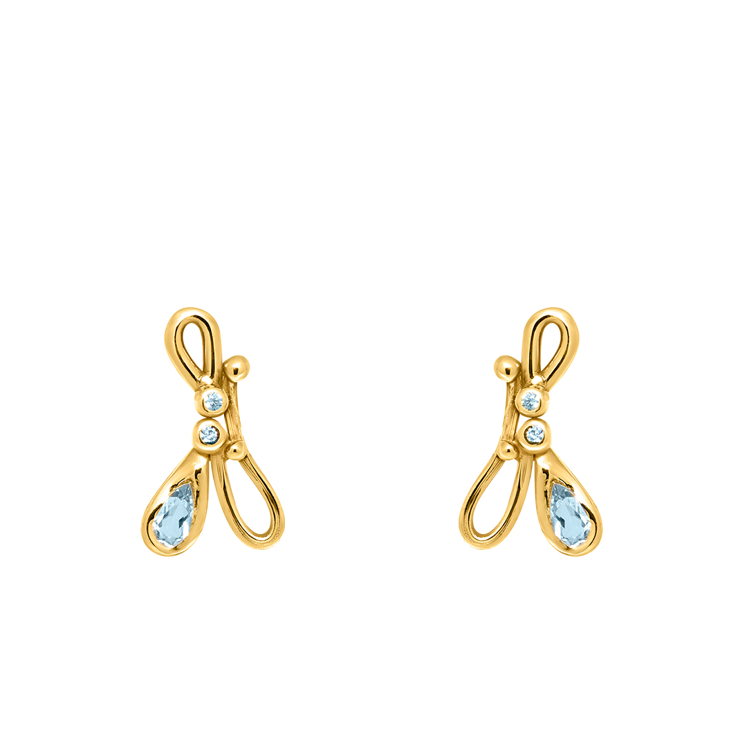 Giulia Iosco Aurora Borealis Knot orecchini nodo