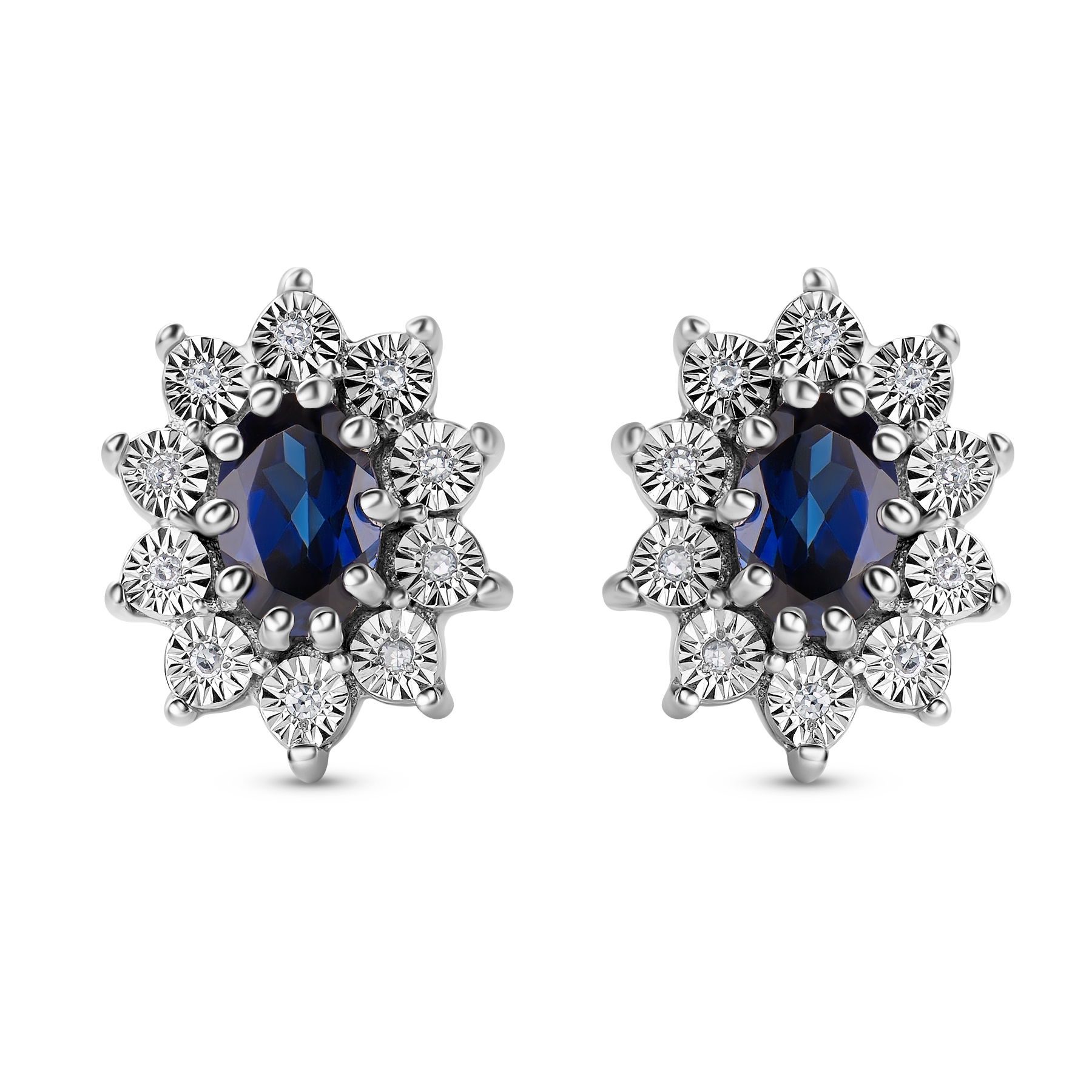 Miore Earrings orecchini argento 925 zaffiro creato