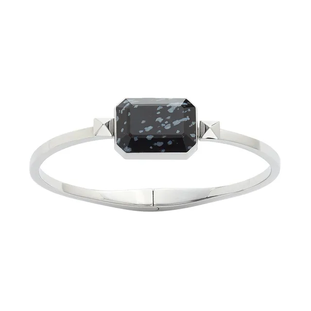 Ringly Luxe Road Trip Bracciale Ossidiana acciaio S/M