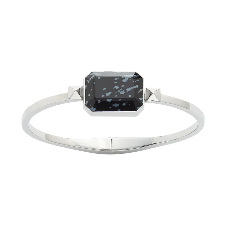 Ringly Luxe Road Trip Bracciale Ossidiana acciaio S/M