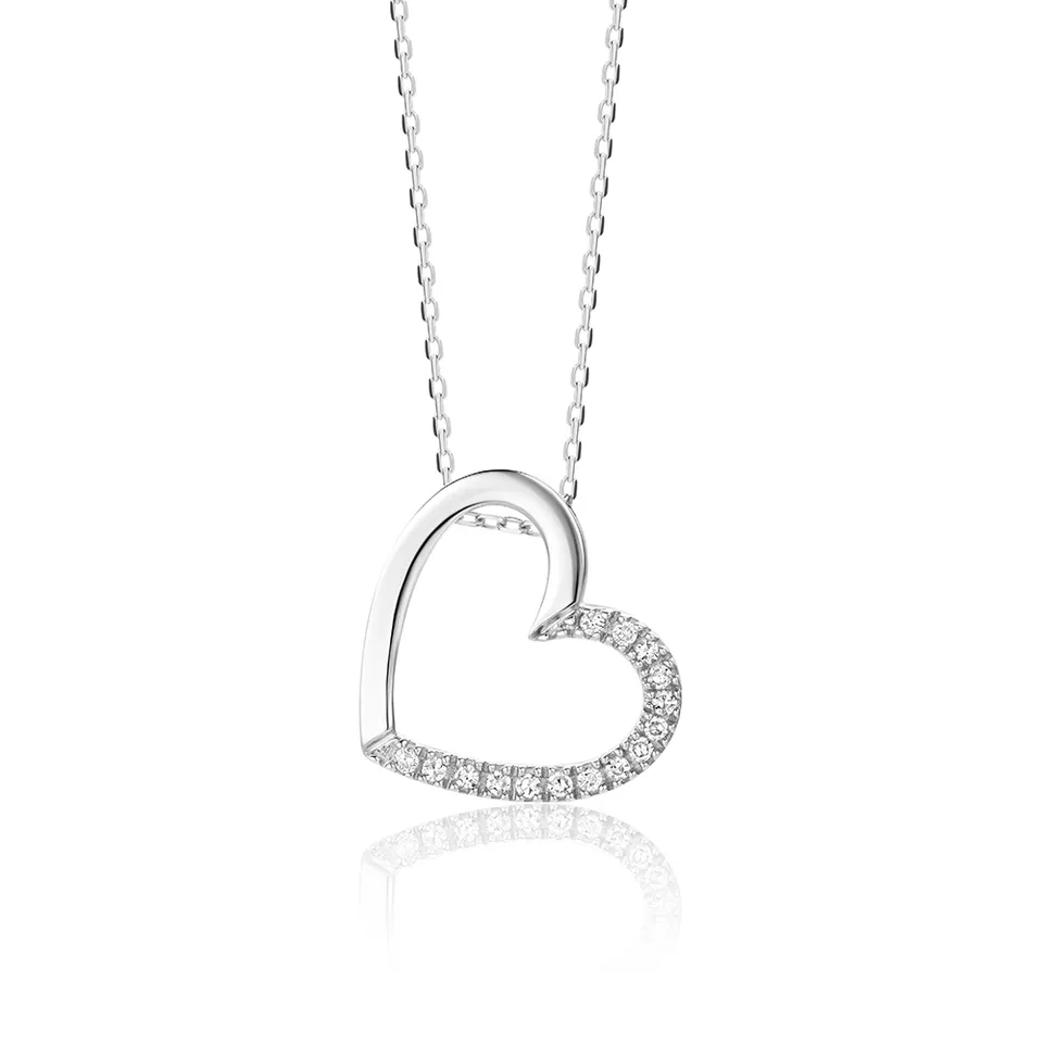 Miore Necklace collana oro bianco 9kt 375