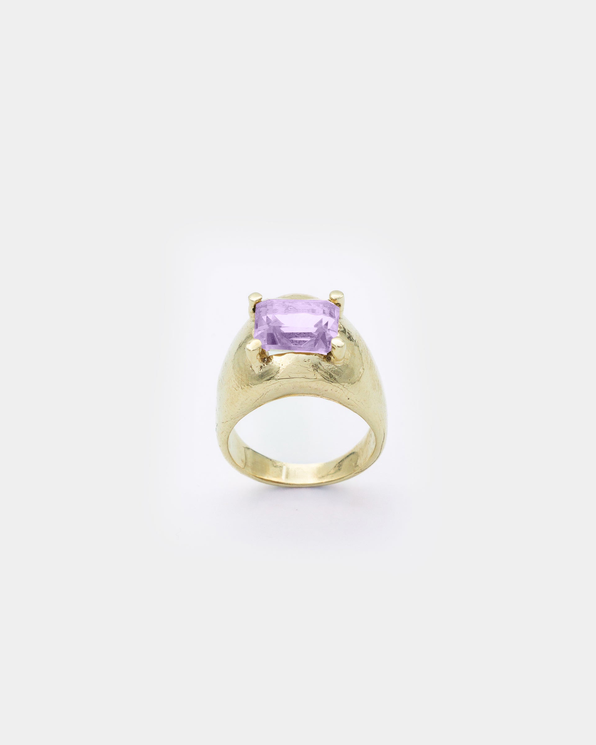 Voodoo Jewels Bold Shapes Elara Purple anello quarzo taglia M