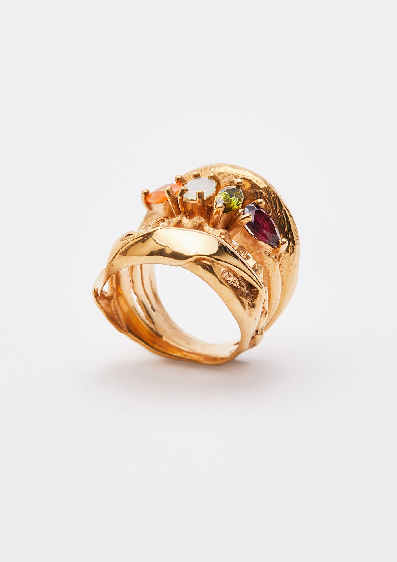 Voodoo Jewels Bold Shapes Lambi anello corniola opale taglia M
