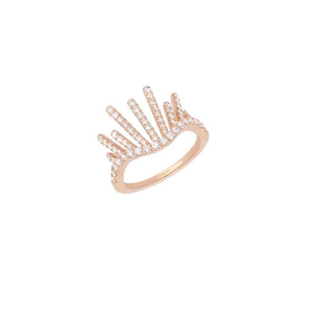 Korloff Divine Fougue JL-JDFR02 anello oro rosa diamanti