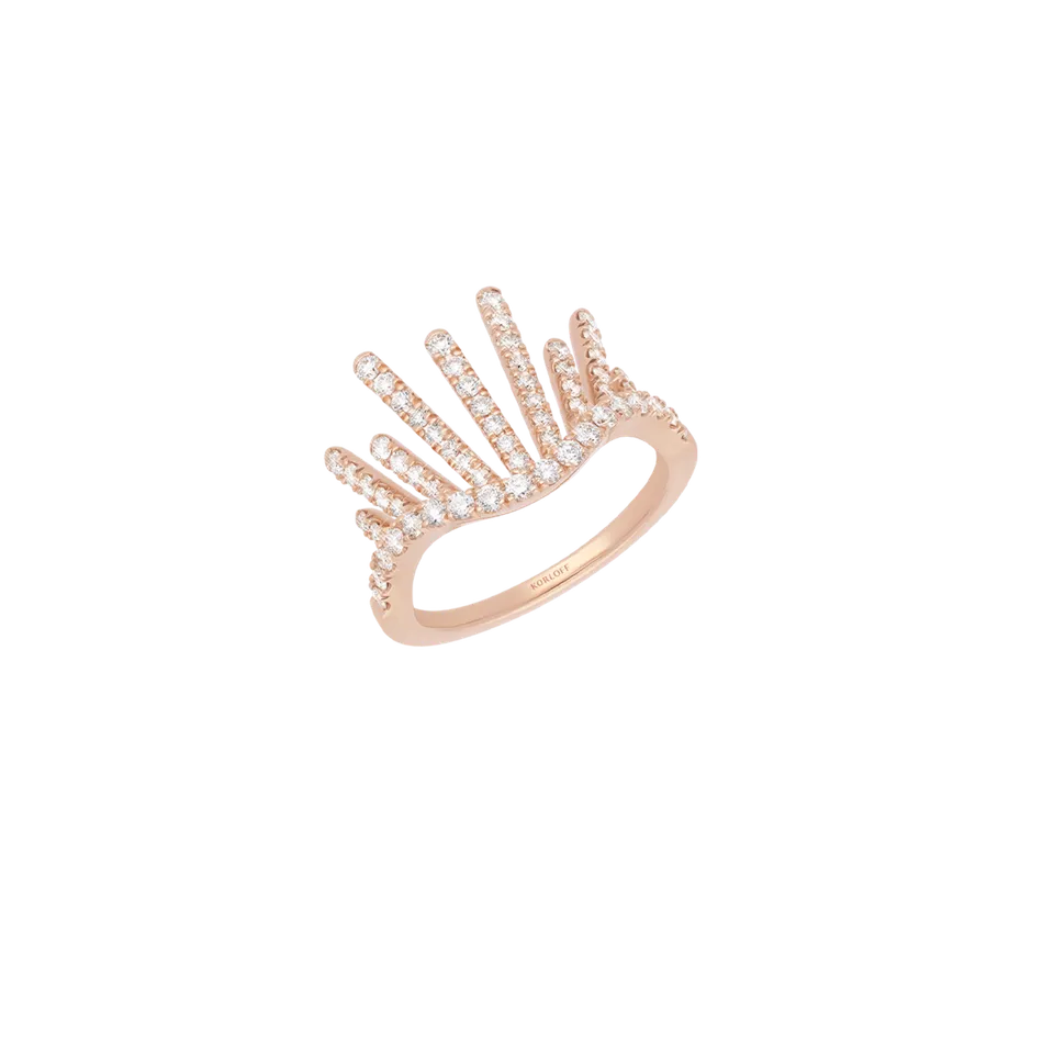 Korloff Divine Fougue JL-JDFR02 anello oro rosa diamanti