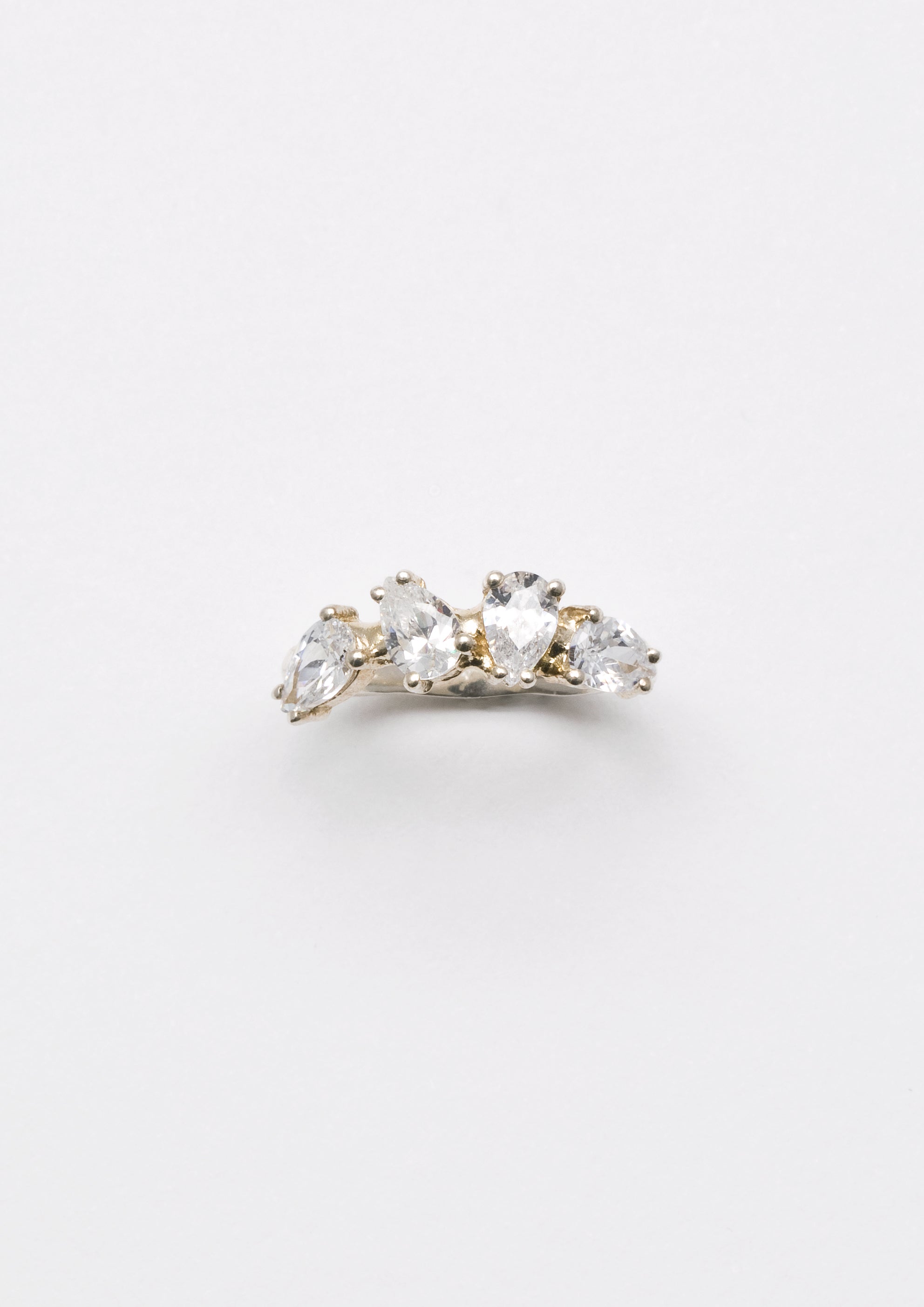 Voodoo Jewels Bold Shapes Taitle anello argento goccia M