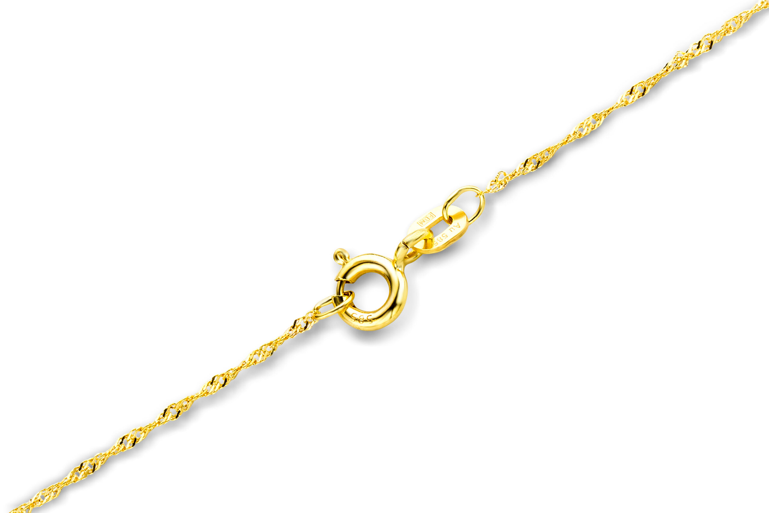 Miore Catena oro giallo 14Kt collana 585 donna uomo