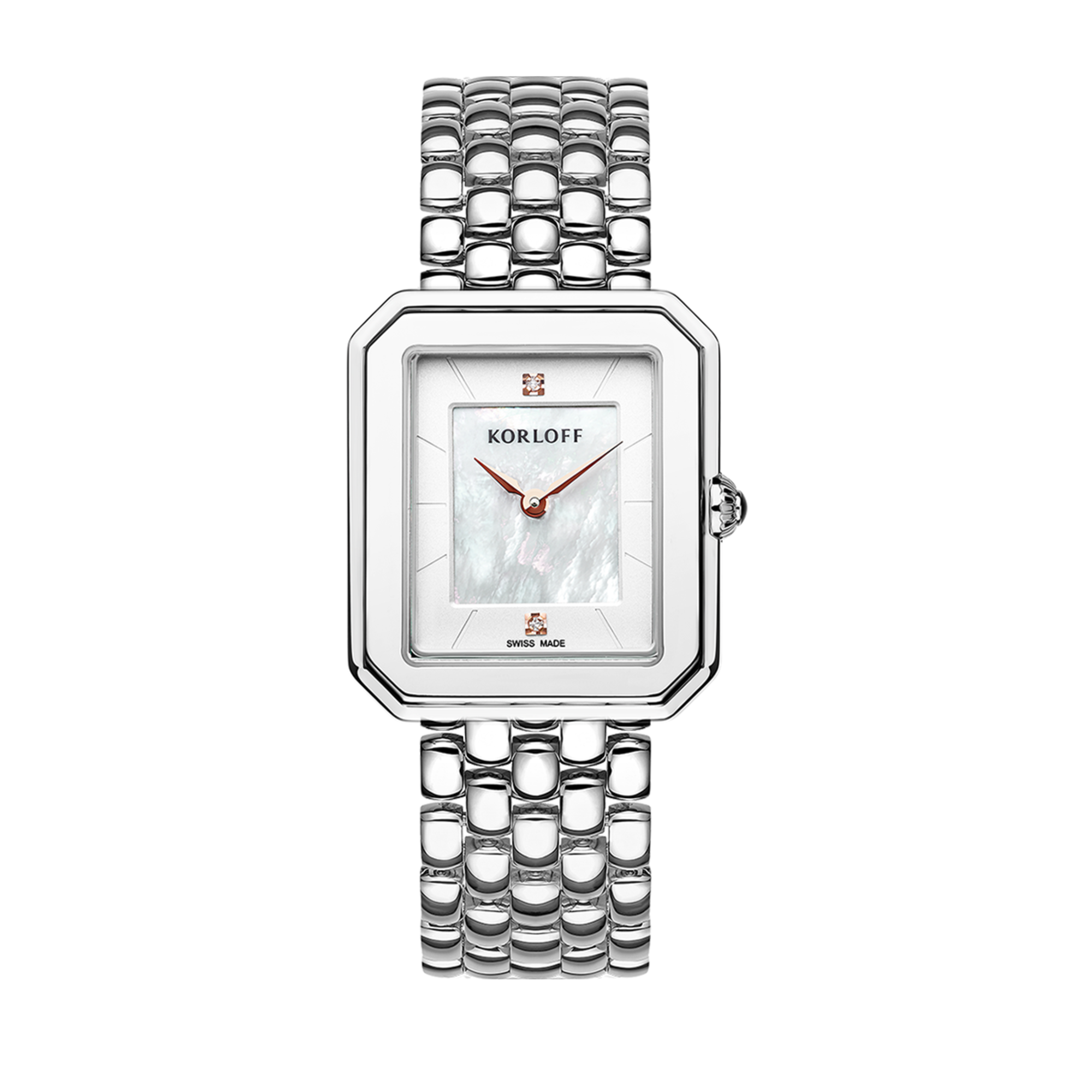 Korloff Iconik JL-04WA2170013 orologio acciaio madreperla bianca