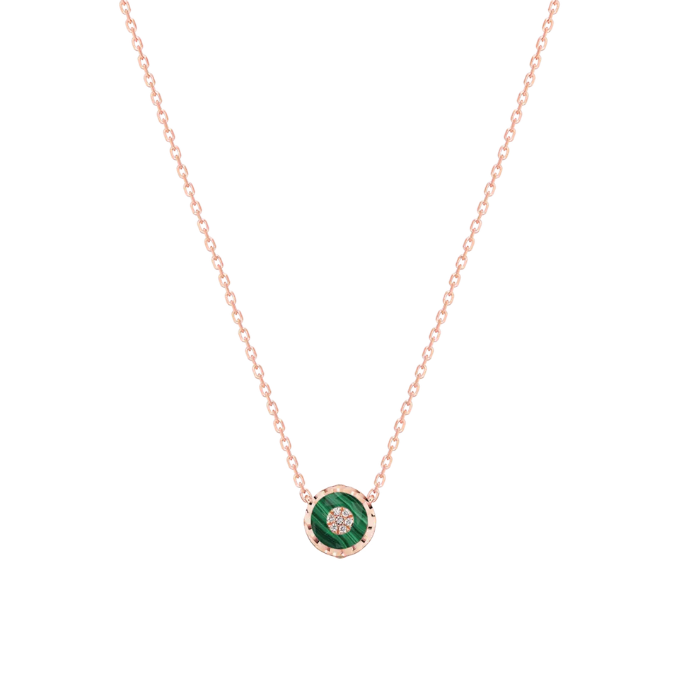 Korloff Je Play JL-JJPP02-PG collana oro rosa malachite diamanti
