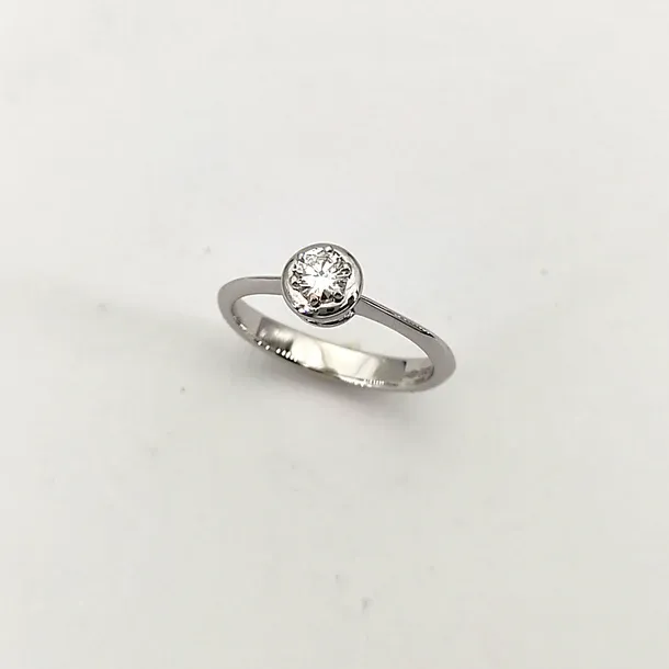 Anna Gioielli Classici Solitario Oro Bianco Diamante 0,25 ct