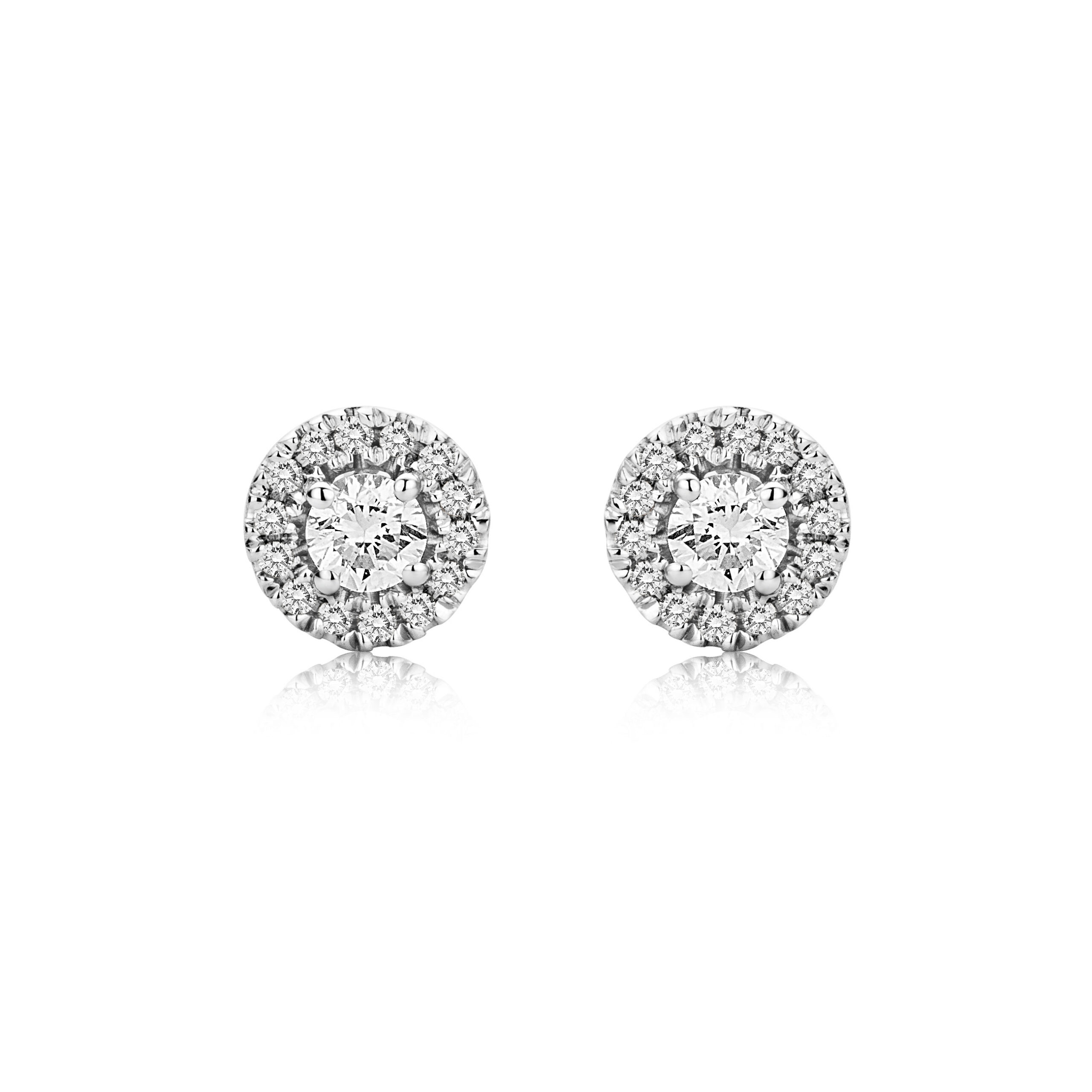 Miore Orecchini Oro Bianco 9 Kt (375)