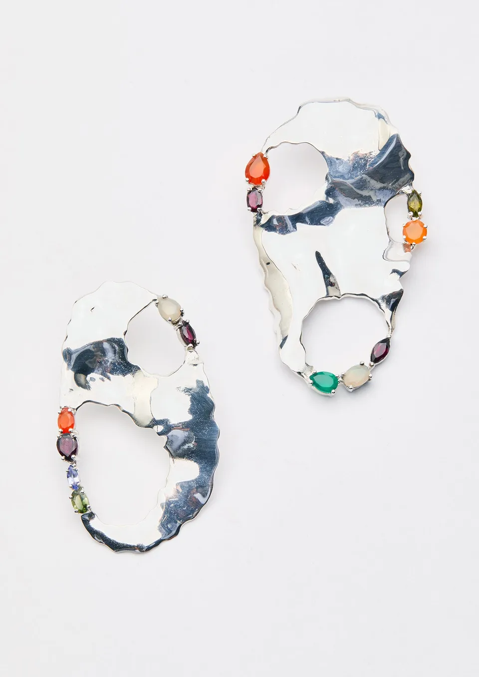 Voodoo Jewels Bold Shapes Hila orecchini pietre argento