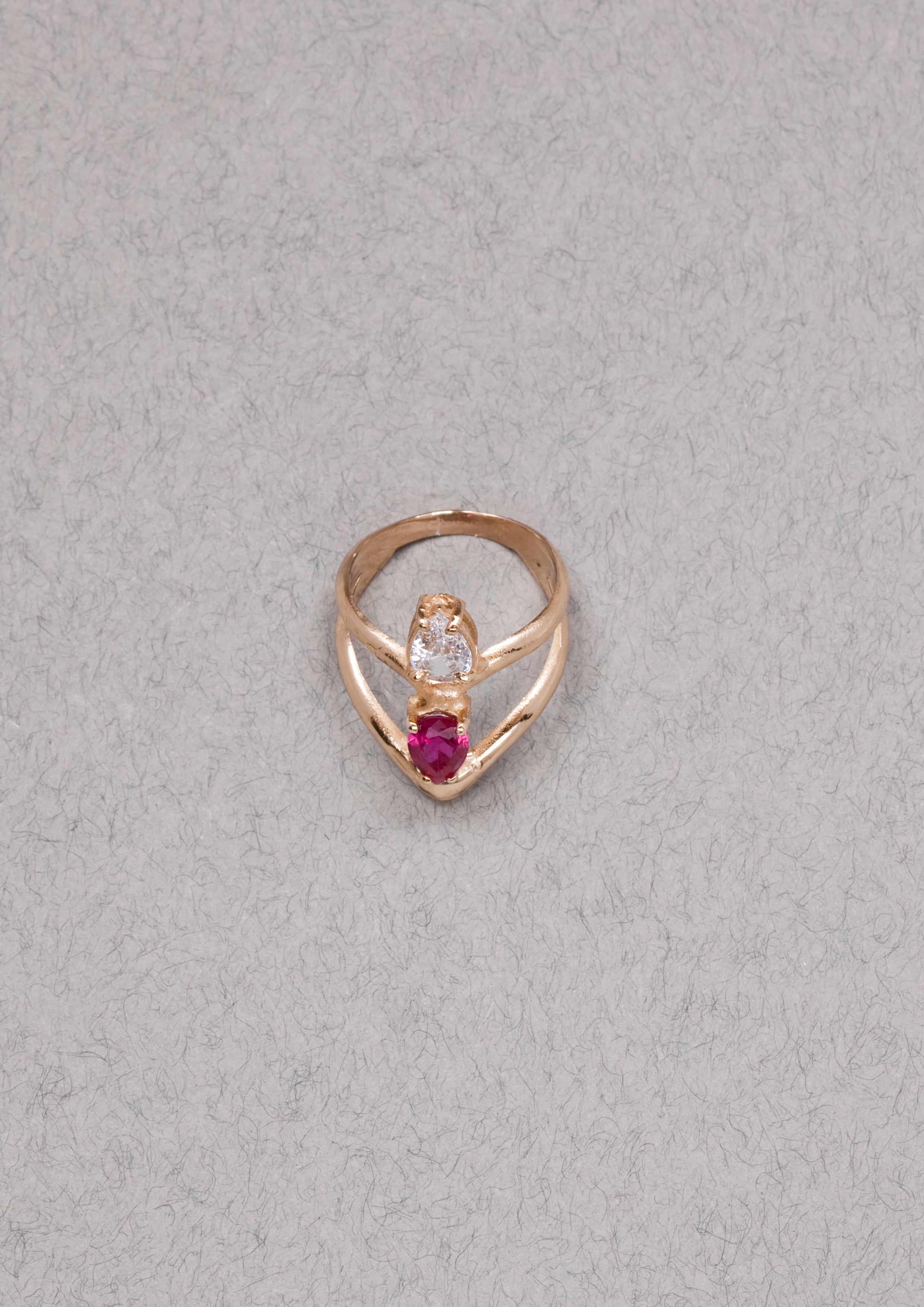 Voodoo Jewels Bold Shapes Little Pistil anello goccia oro