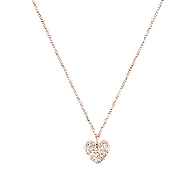 Korloff Korlove JL-JKVP02 collana oro rosa 1 cuore diamanti