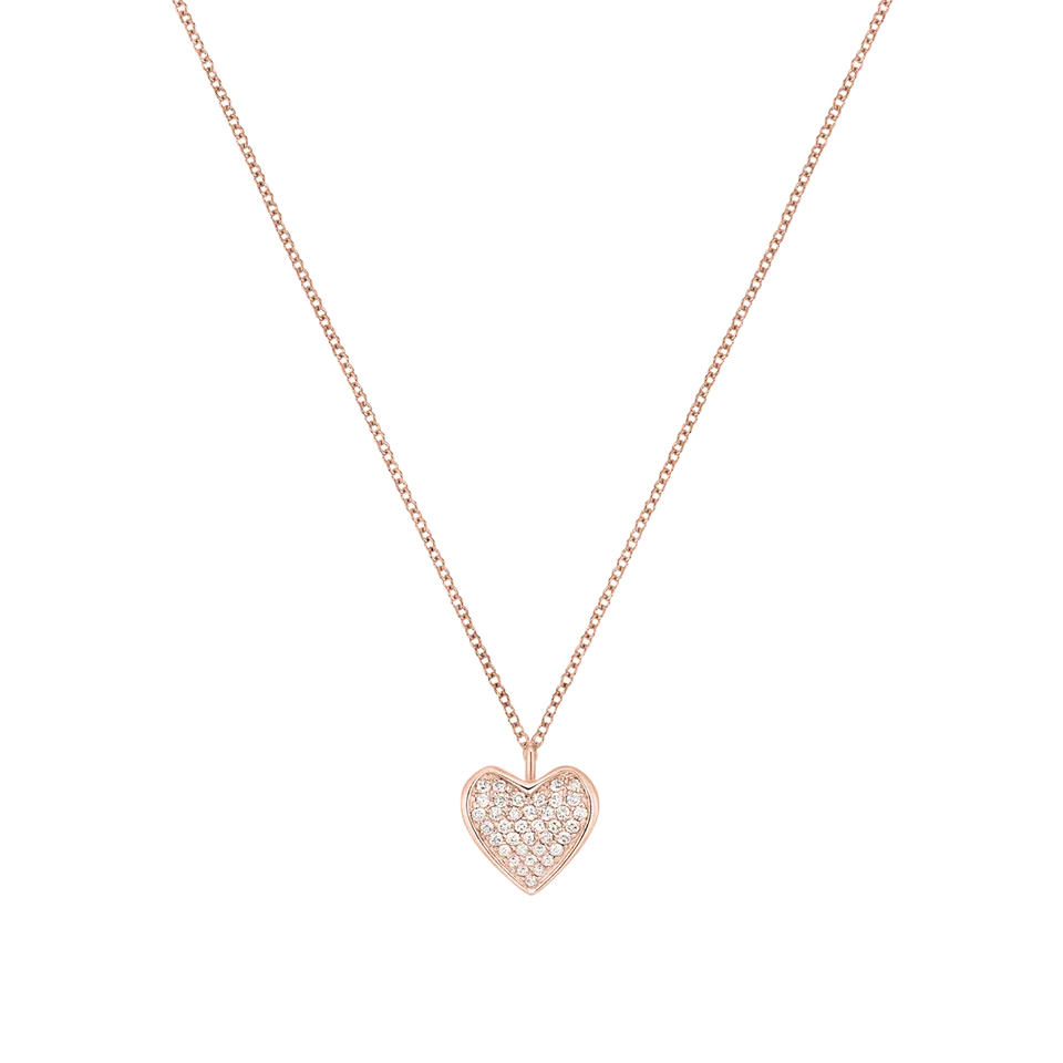 Korloff Korlove JL-JKVP02 collana oro rosa 1 cuore diamanti