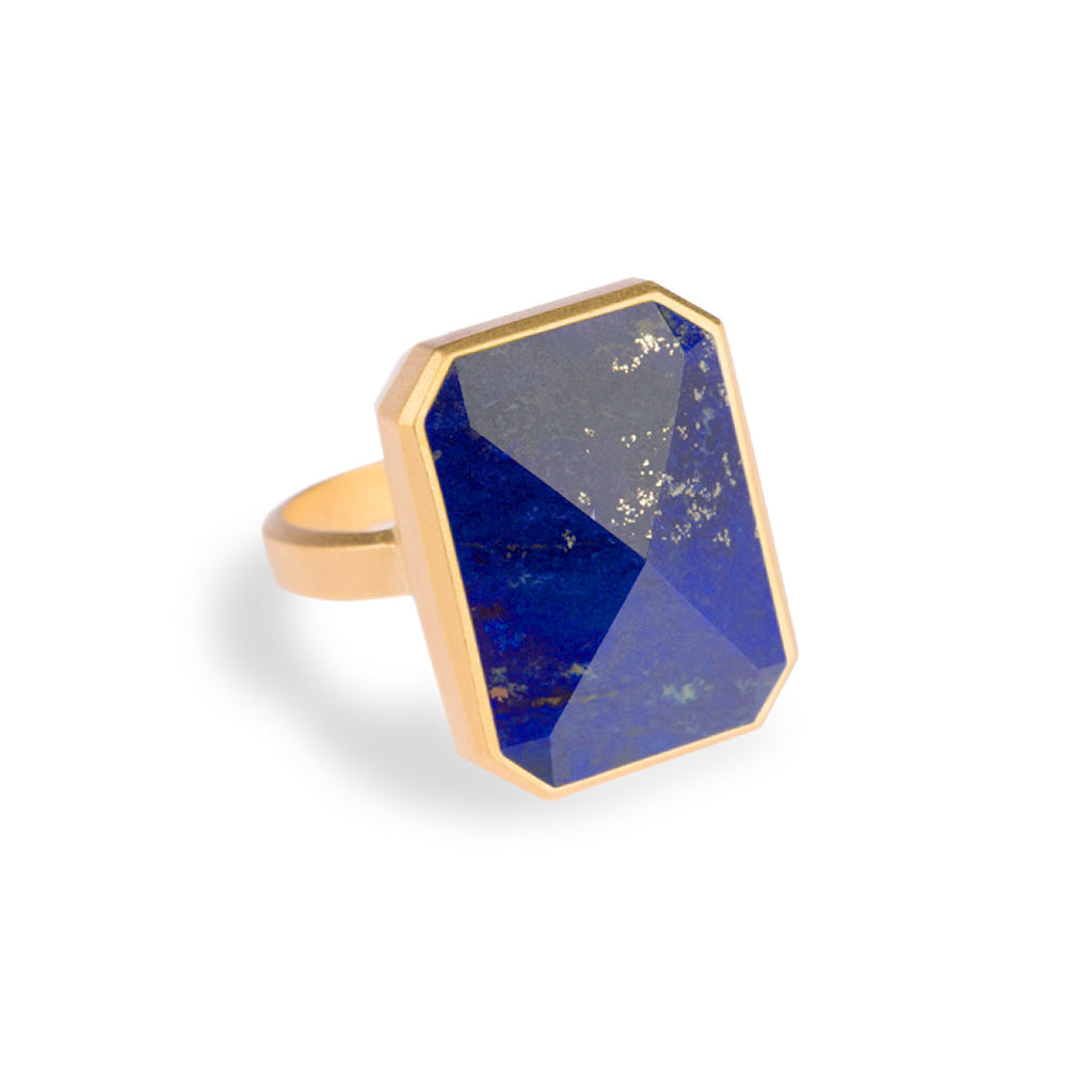Ringly Luxe Out To Sea anello smart lapis oro
