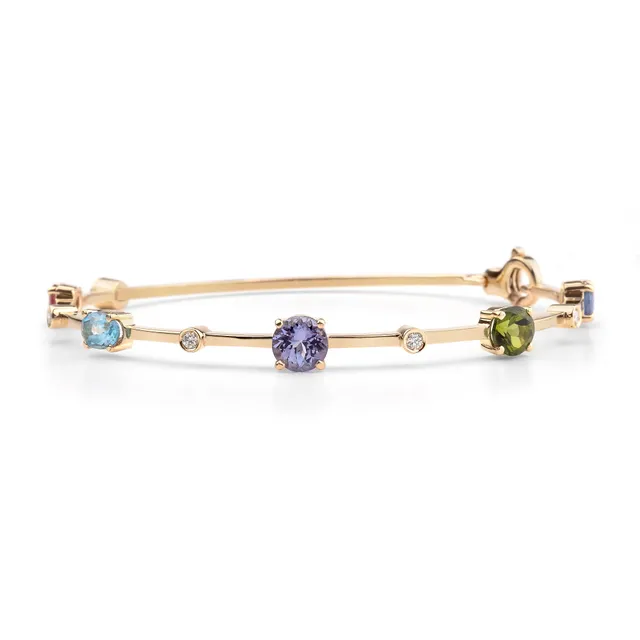Noi Gioielli Firenze 1873 Incanto bracciale oro giallo tanzanite taglia M