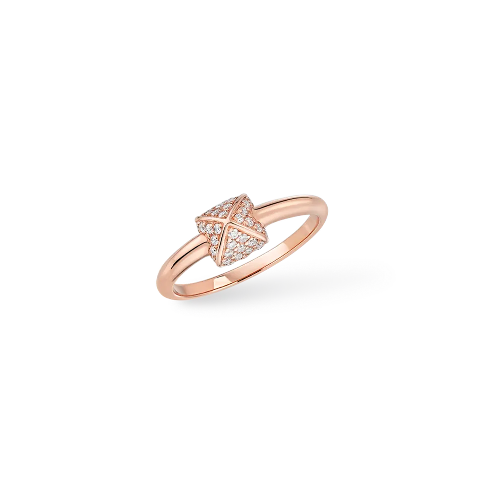 Korloff Korlove JL-JKVR01-PG/D anello oro rosa 1 cuore diamanti