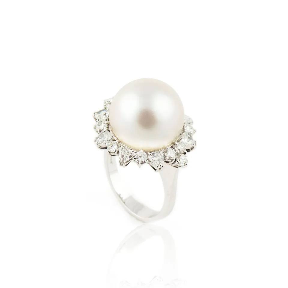 Noi Gioielli Firenze 1873 Perla Reale anello oro bianco perla