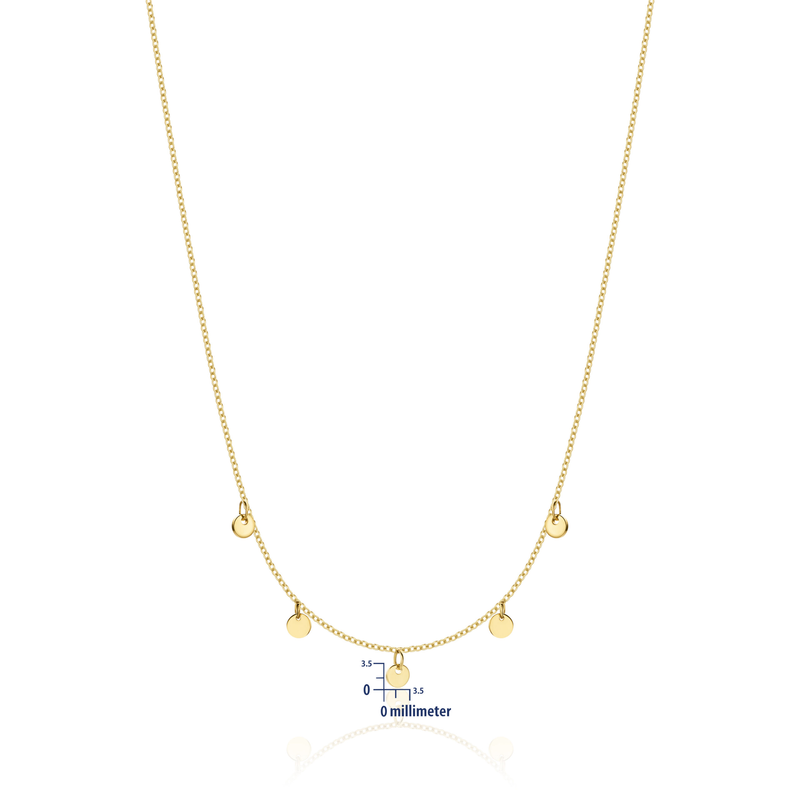Miore collana oro giallo 9kt 375