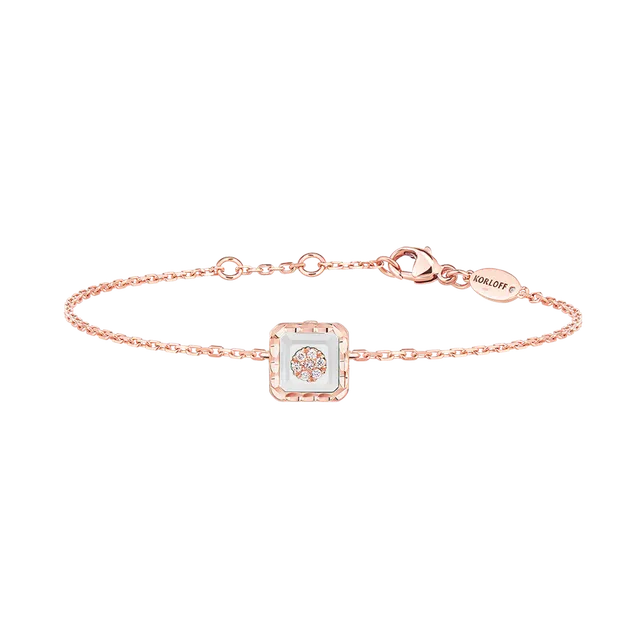 Korloff Je Play JJPB01 Bracciale Oro Rosa Diamanti Madreperla