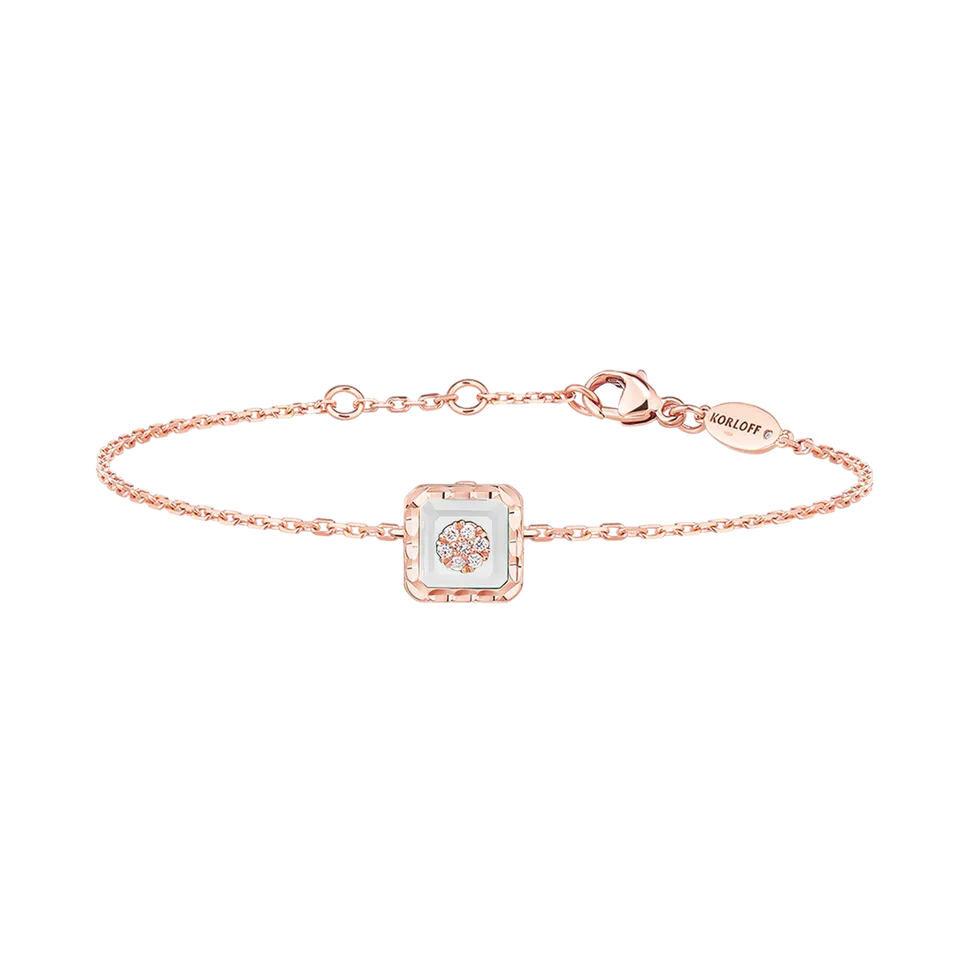 Korloff Je Play JJPB01 Bracciale Oro Rosa Diamanti Madreperla