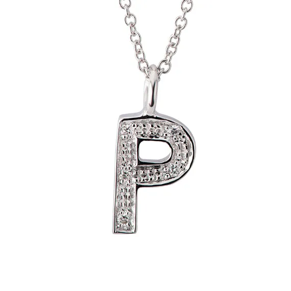 Polello Nomi d'Amore Collana Lettera P in Oro