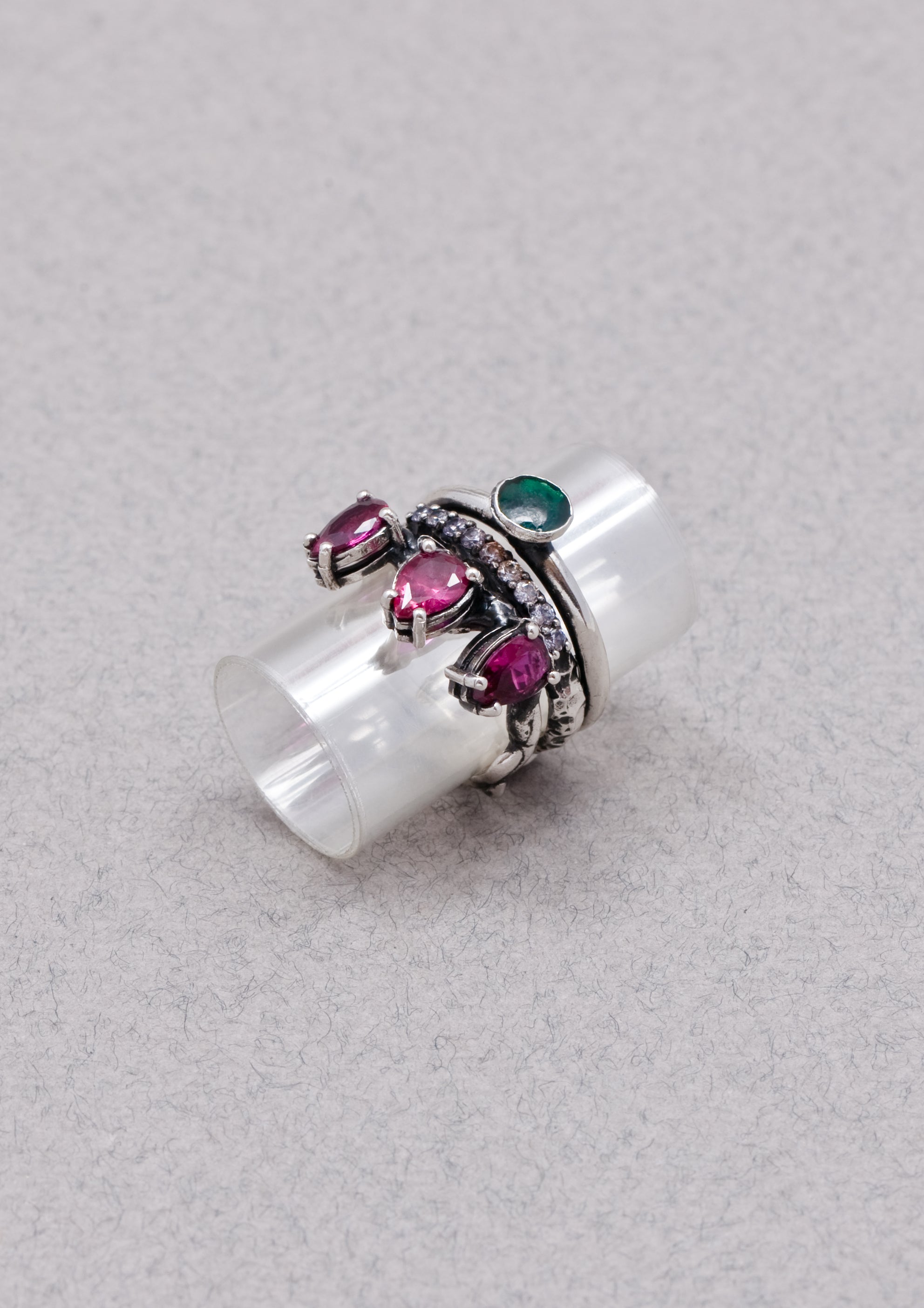 Voodoo Jewels Bold Shapes Tullia anello argento goccia