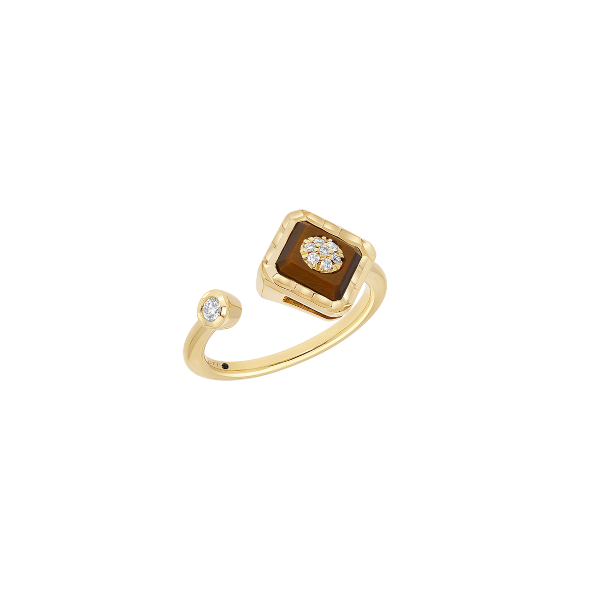 Korloff Je Play JJPR03 anello oro giallo occhio tigre