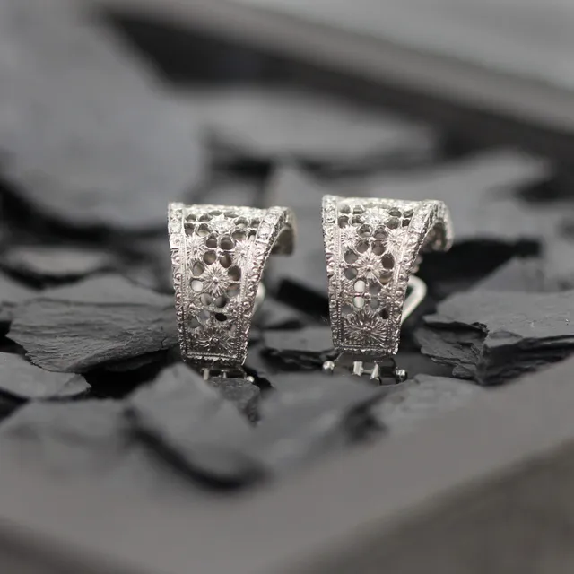 Anna Gioielli Stile Orafo Fiorentino orecchini oro diamanti 0,77 ct