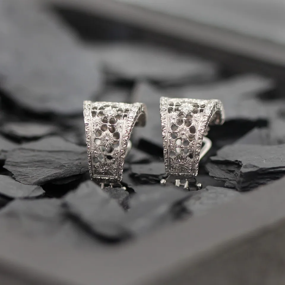 Anna Gioielli Stile Orafo Fiorentino orecchini oro diamanti 0,77 ct