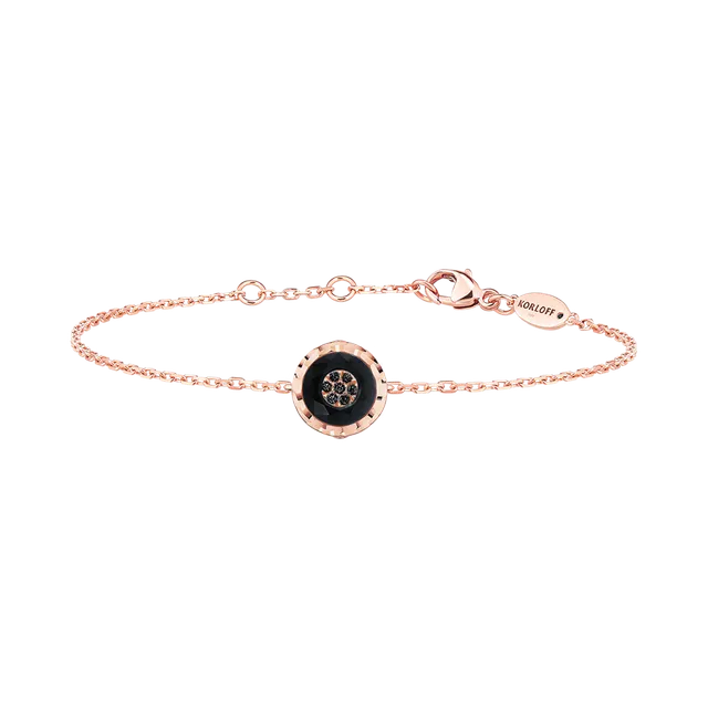 Korloff Je Play JL-JJPB02 bracciale oro rosa onice diamanti neri