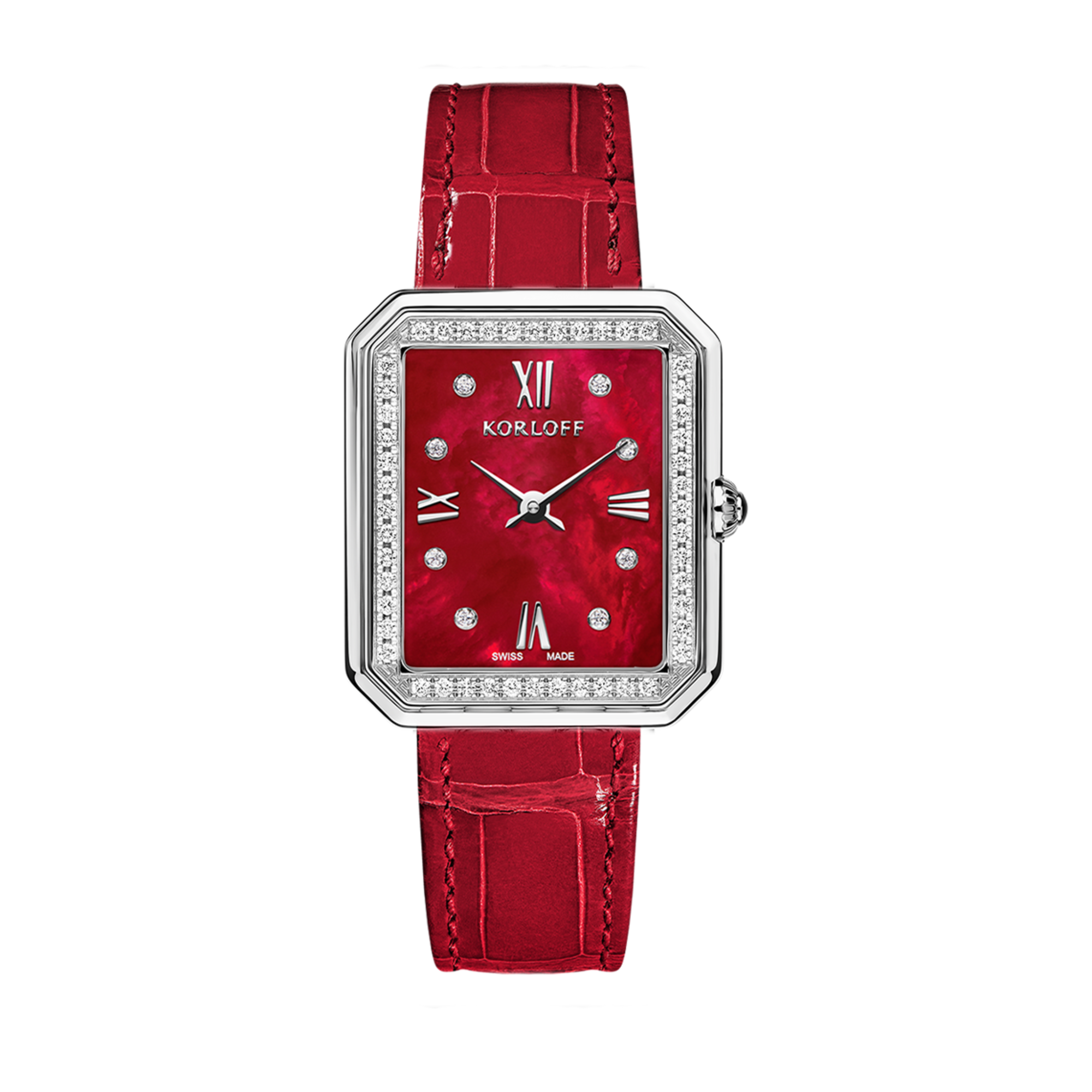 Korloff Iconik JL-04WA2170034 orologio acciaio madreperla rossa