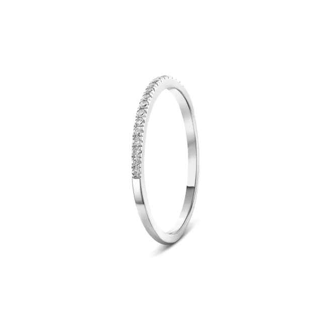 Miore Ring Anello Oro Bianco 18KT 750